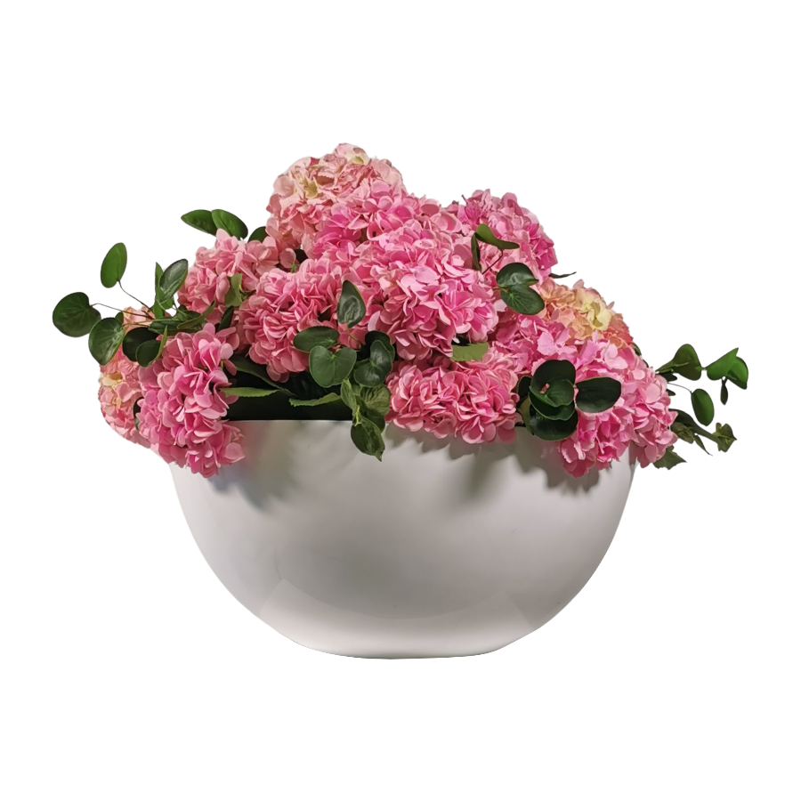 White Bowl Vase XL